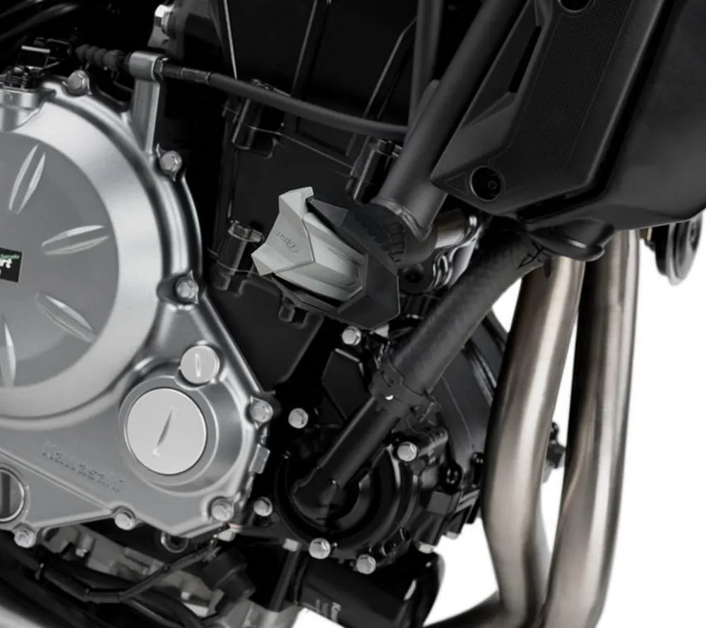 Puig Sturzpads R19 Crash Pads schwarz - Kawasaki Z650 2017-22 | Z650 RS 2022-