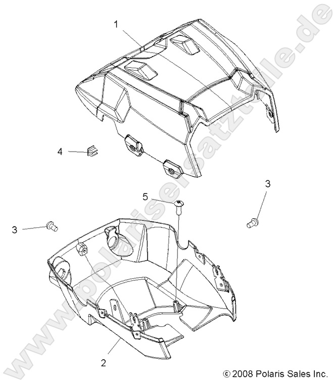BODY, HEADLIGHT POD BODY, HEADLIGHT POD