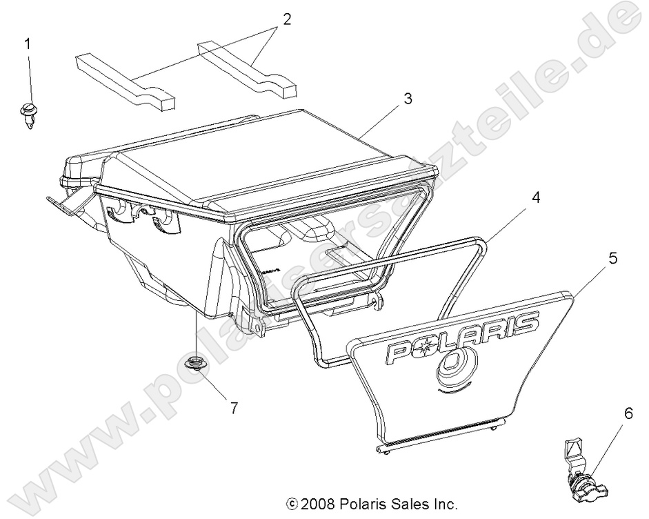 BODY, REAR STORAGE BOX