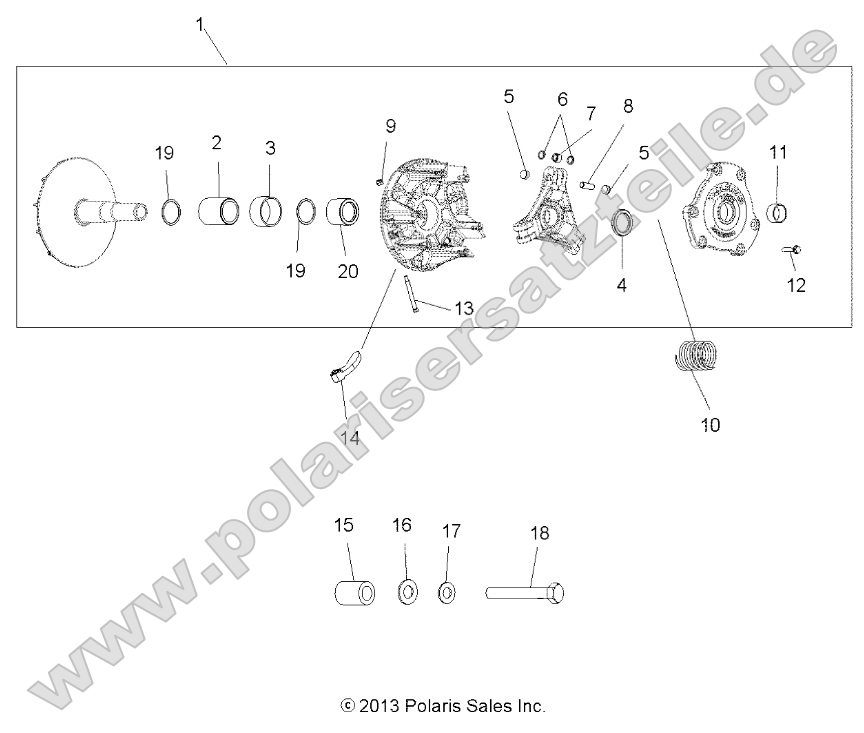 Drive Train, Primary Clutch Drive Train, Primary Clutch