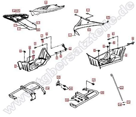 Seitenverkl.-Fußstütze