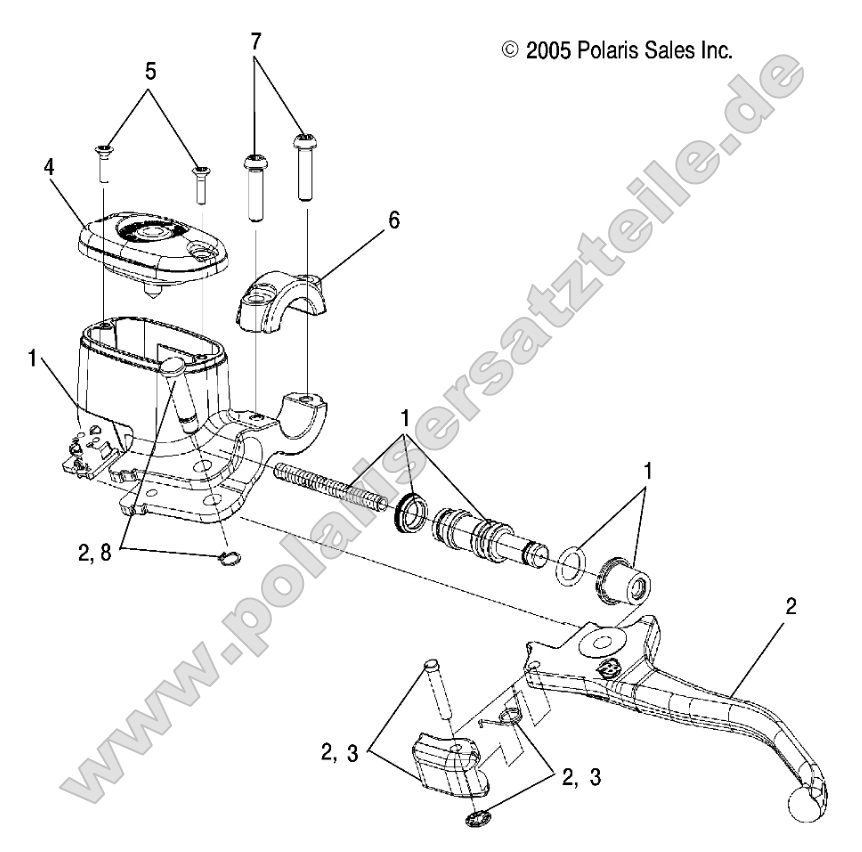 Brakes, Front Brake Lever and Master Cylinder Brakes, Front Brake Lever and Master Cylinder