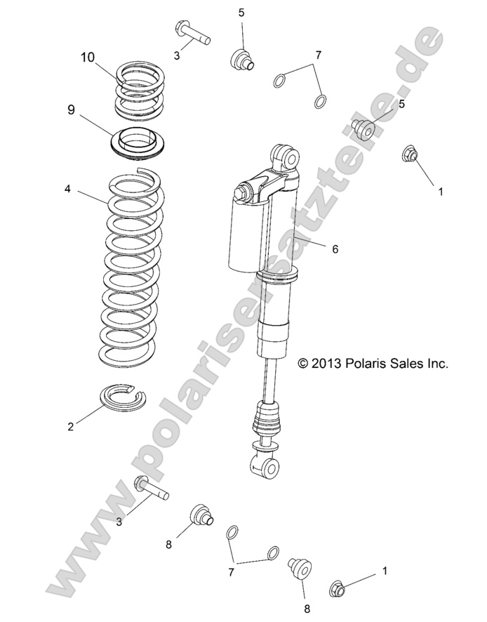 SUSPENSION, REAR SHOCK MOUNTING SUSPENSION, REAR SHOCK MOUNTING