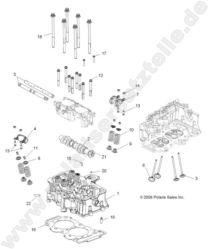 ENGINE, CYLINDER HEAD, CAM and VALVES ENGINE, CYLINDER HEAD, CAM and VALVES