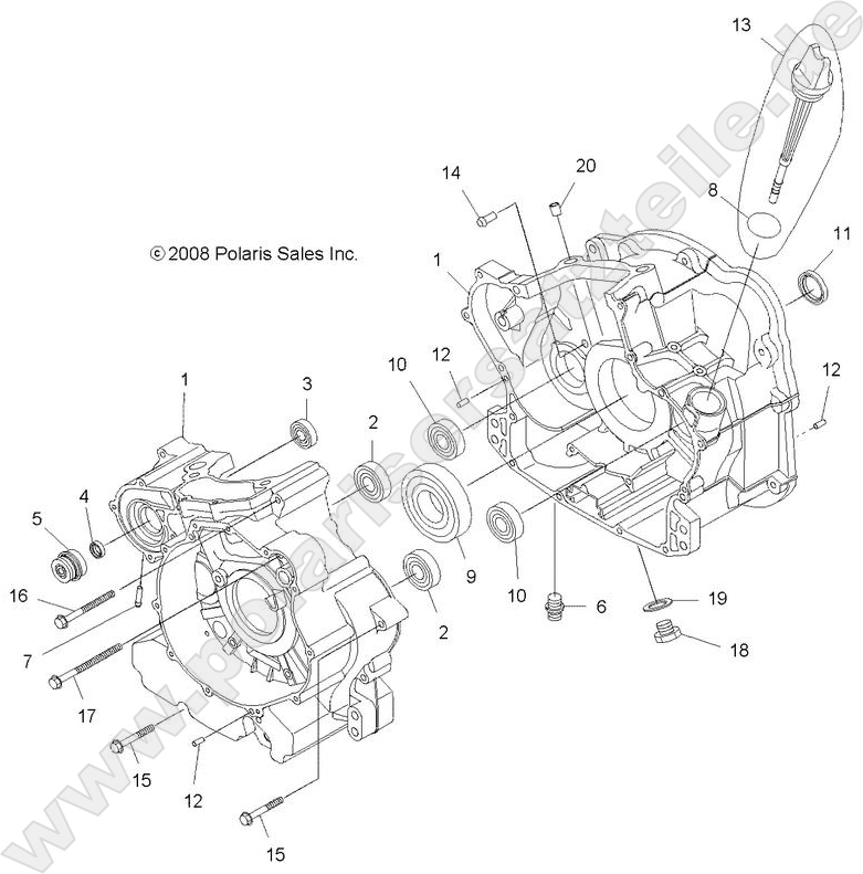 ENGINE, CRANKCASE