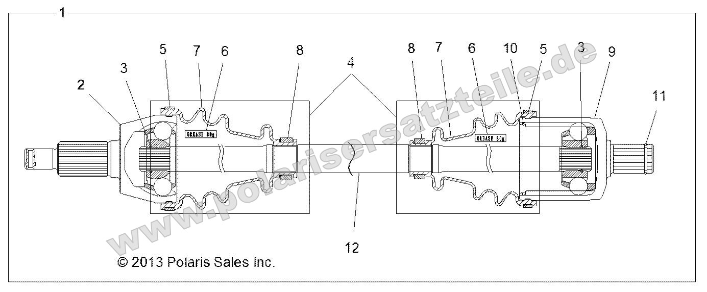 Drive Train, Front Half Shaft
