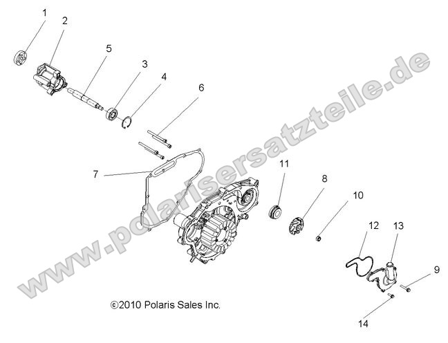 ENGINE, OIL PUMP and WATER PUMP