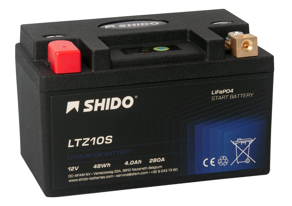 Shido LTZ10S Lithium Ionen Batterie 12V LiFePO4 (YTZ10S BTZ10S)