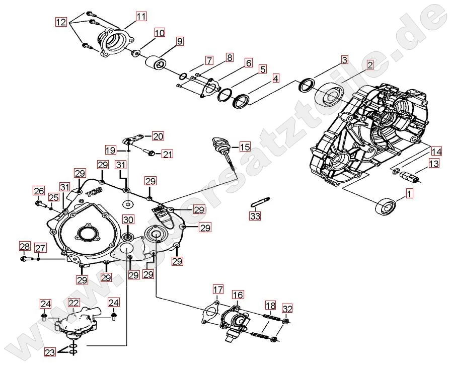 Wasserpumpe - Tachoantrieb