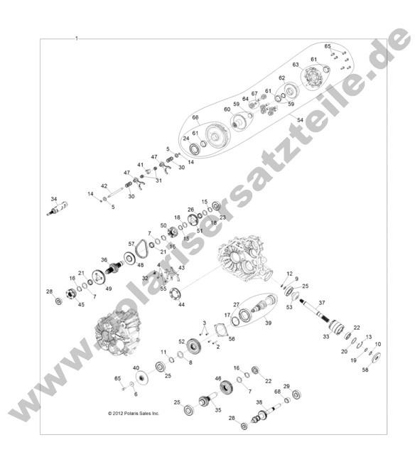 DRIVE TRAIN, MAIN GEARCASE INTERNALS DRIVE TRAIN, MAIN GEARCASE INTERNALS