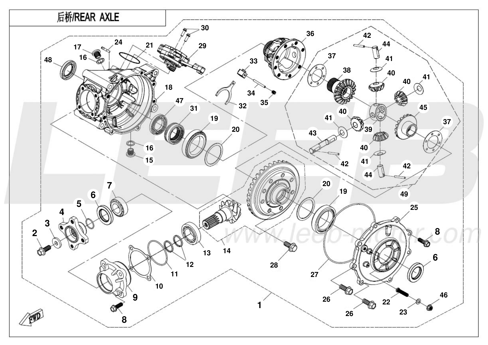 F33-A REAR AXLE(ON CAMMAND) F33-A REAR AXLE(ON CAMMAND)
