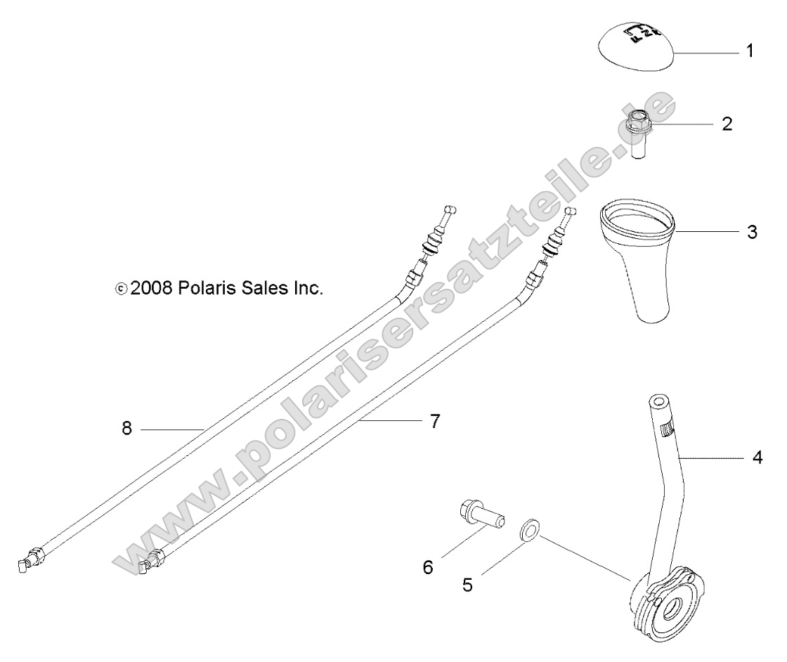 Drive Train, Gear Selector Drive Train, Gear Selector