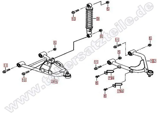 Federbein vorne Federbein vorne