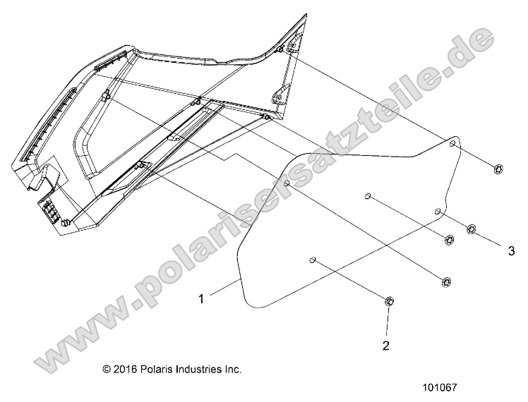 Body, Right Hand Side Panel Heat Shield and Hardware 1 Up