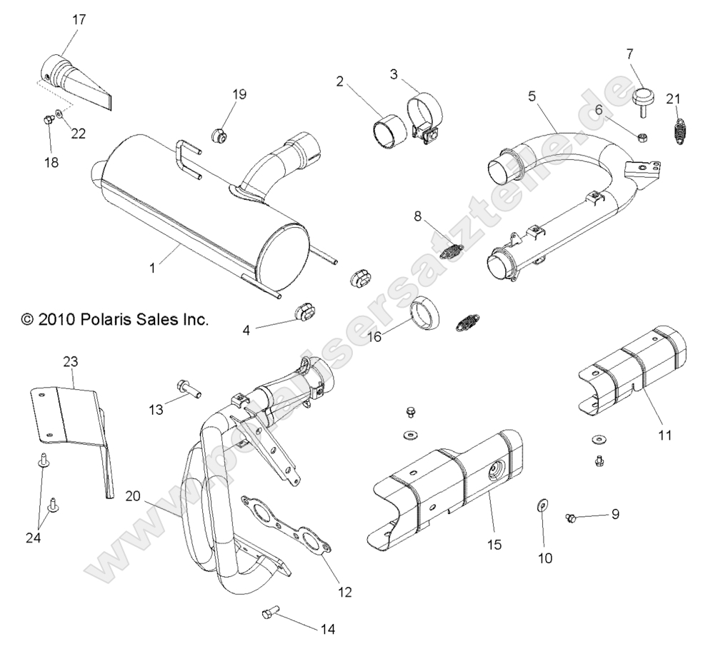 ENGINE, EXHAUST SYSTEM ENGINE, EXHAUST SYSTEM