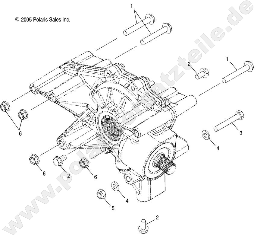 DRIVE TRAIN, REAR GEARCASE MOUNTING DRIVE TRAIN, REAR GEARCASE MOUNTING