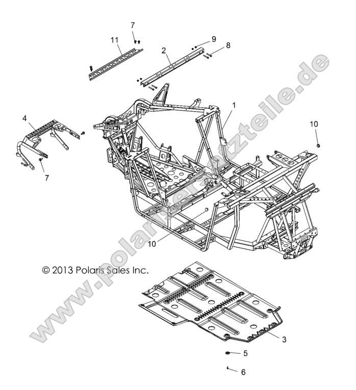 CHASSIS, MAIN FRAME and SKID PLATE CHASSIS, MAIN FRAME and SKID PLATE