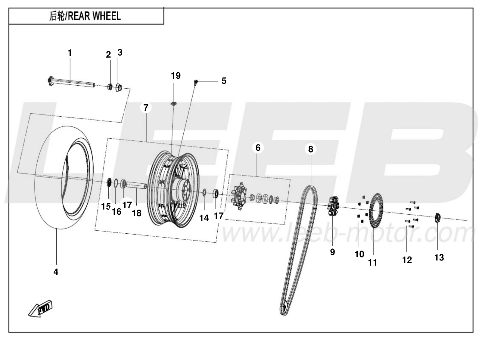 F11 REAR WHEEL F11 REAR WHEEL