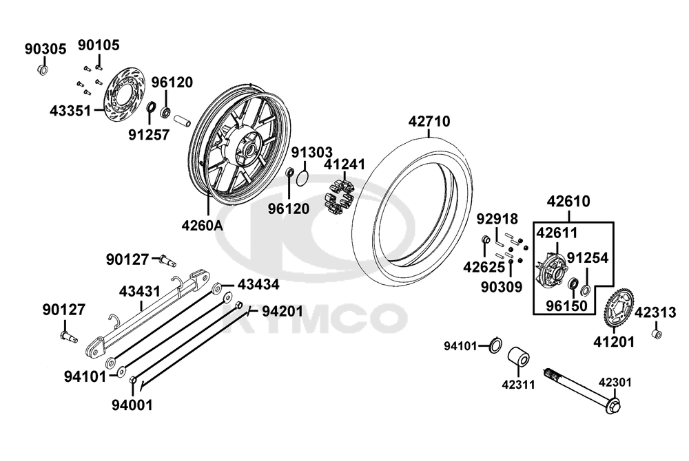 Hinterrad & Bremsscheibe