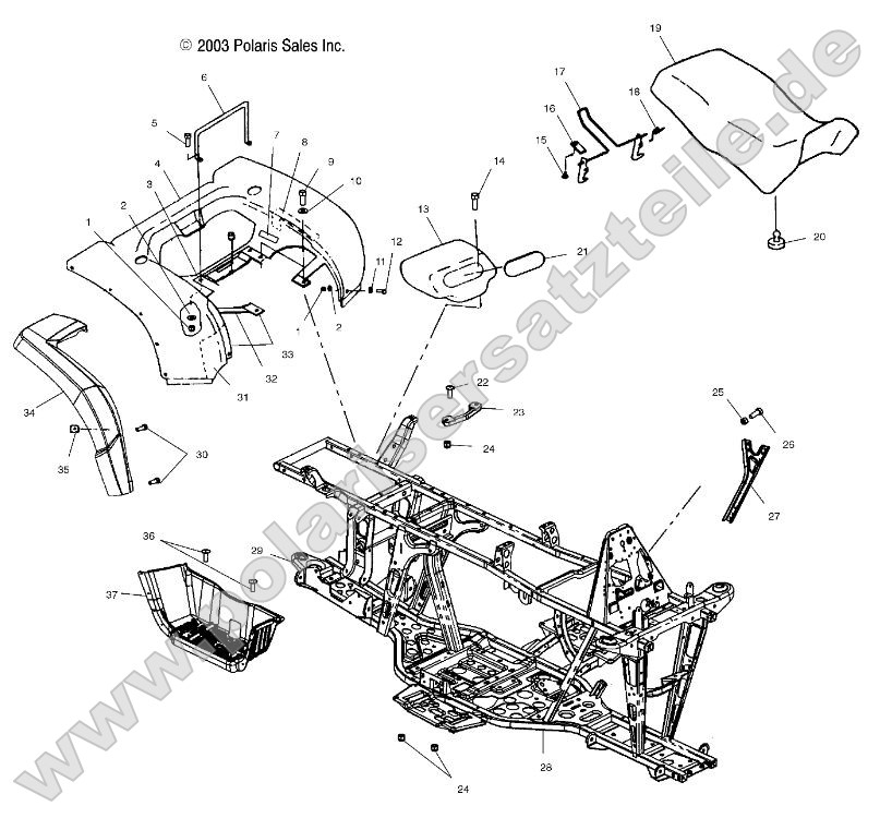 Rear Cab, Seat and Main Frame Rear Cab, Seat and Main Frame