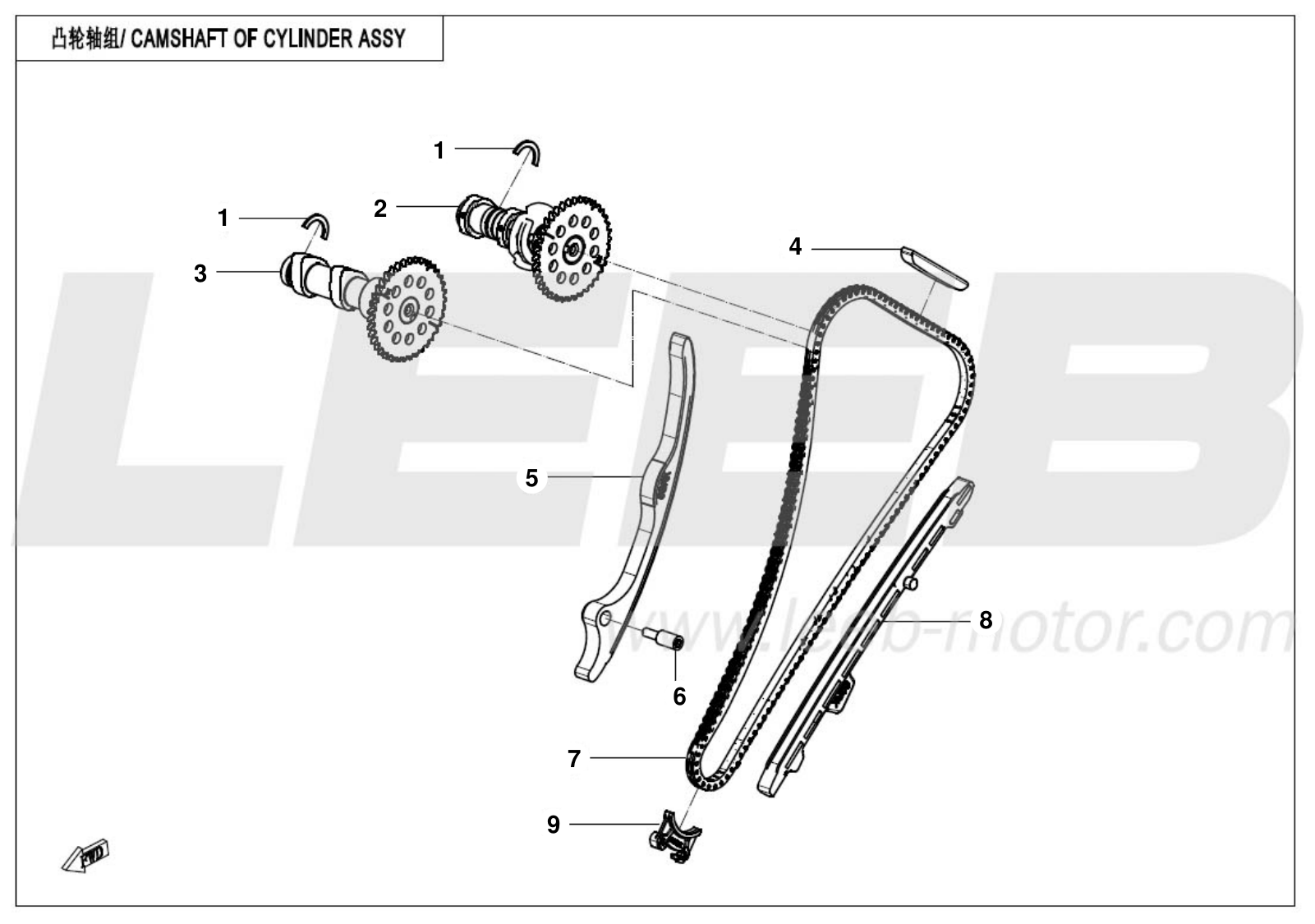 E02-4 CAMSHAFT OF CYLINDER ASSY