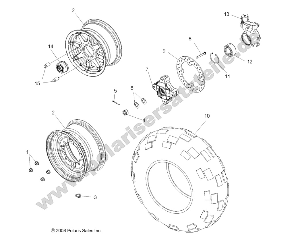 WHEELS, FRONT WHEELS, FRONT