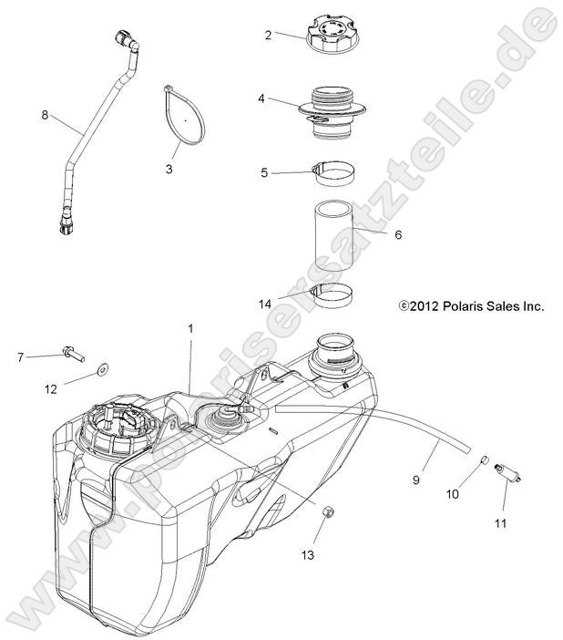 BODY, FUEL TANK BODY, FUEL TANK