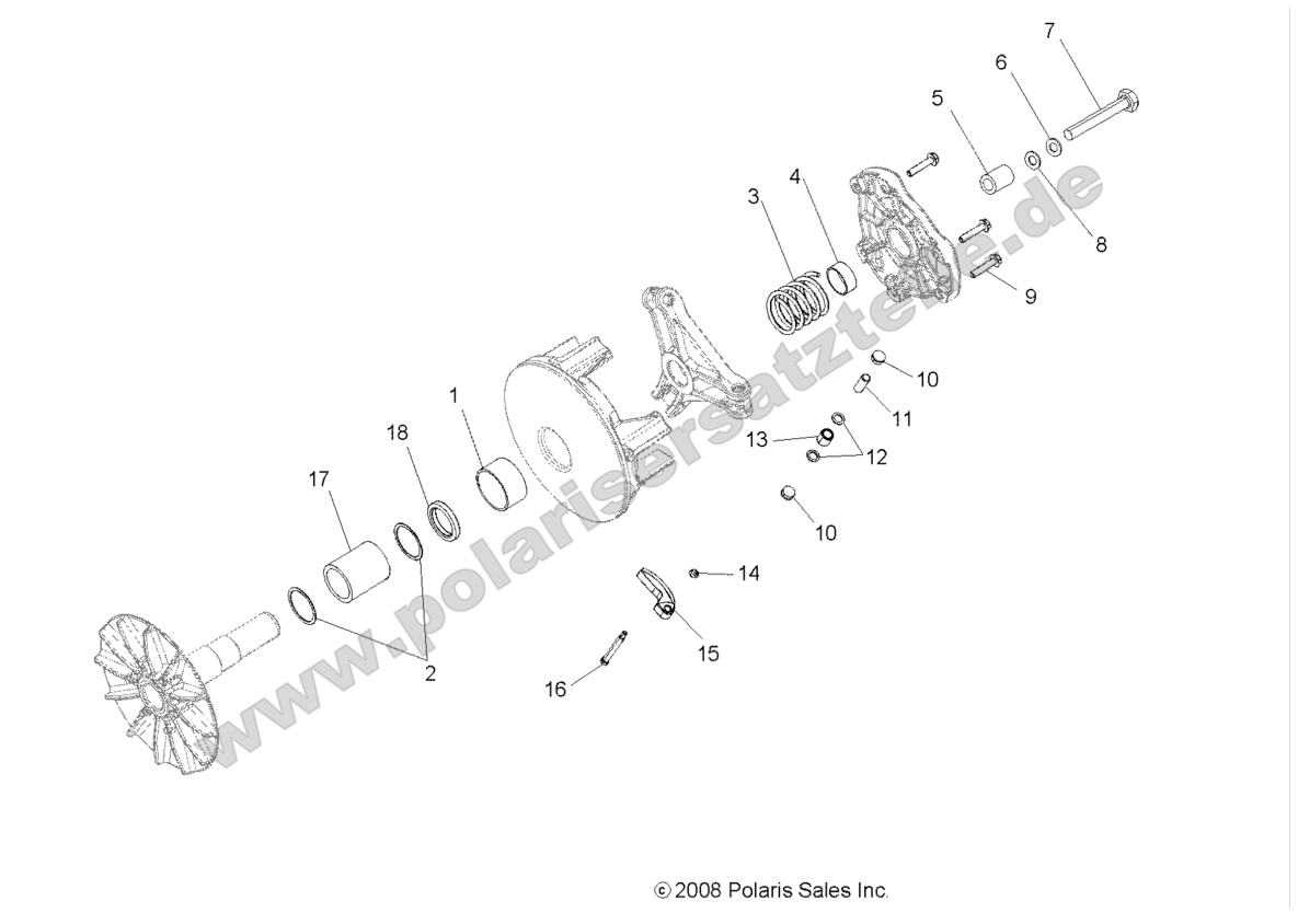 DRIVE TRAIN, PRIMARY CLUTCH DRIVE TRAIN, PRIMARY CLUTCH