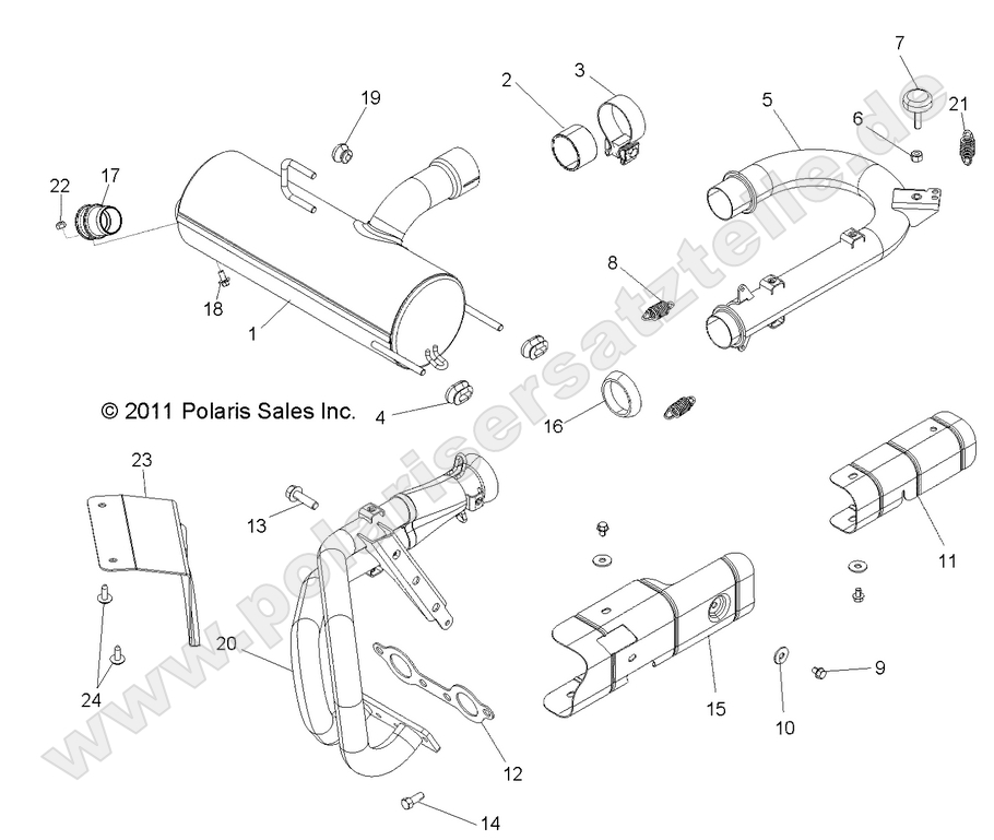 ENGINE, EXHAUST SYSTEM ENGINE, EXHAUST SYSTEM