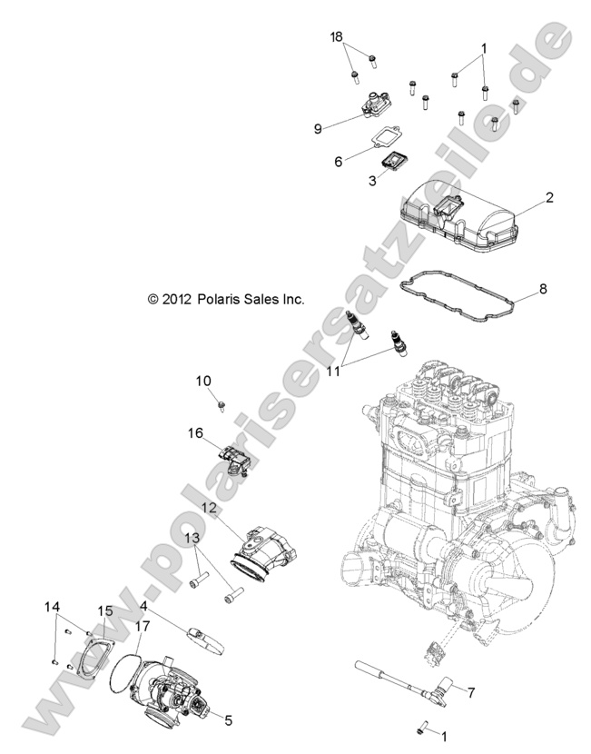 ENGINE, THROTTLE BODY and VALVE COVER ENGINE, THROTTLE BODY and VALVE COVER