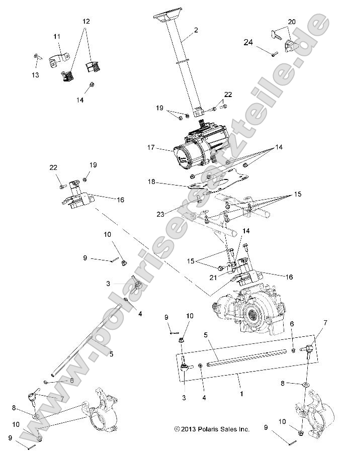 Steering, Steering Post Asm.
