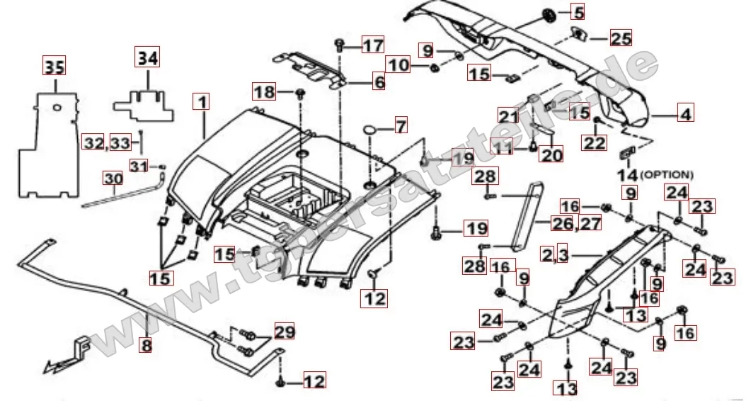 Heckverkleidung Heckverkleidung