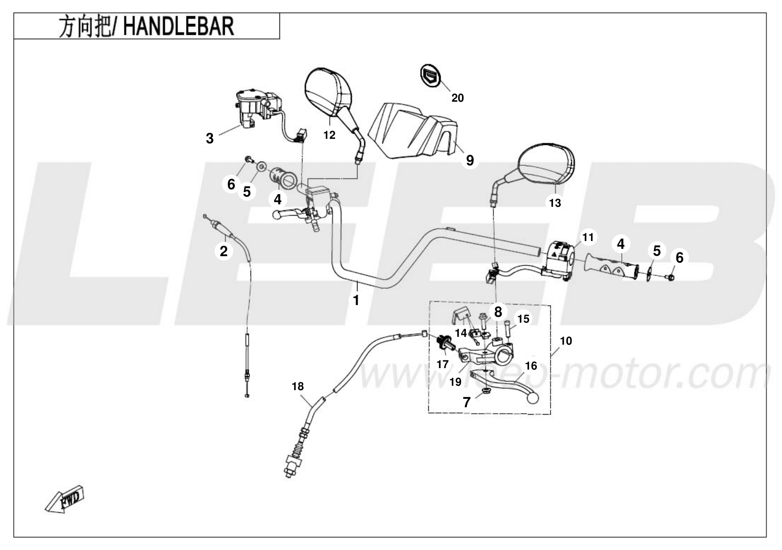 F10-1 HANDLEBAR
