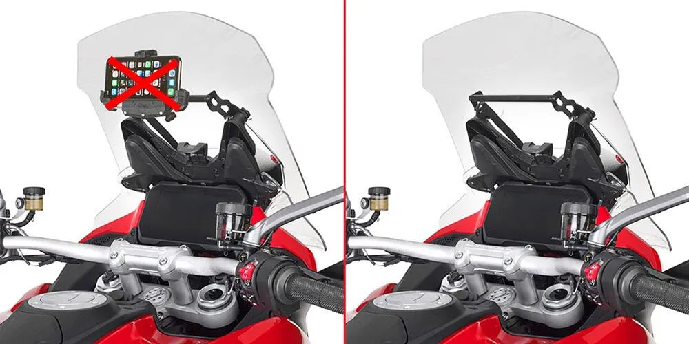 Givi Querstange für Smartphone & Navihalterung am Windschild - Ducati Multistrada V4 /S 2021-23