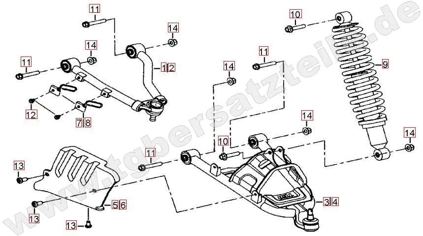 Federbein vorne Federbein vorne