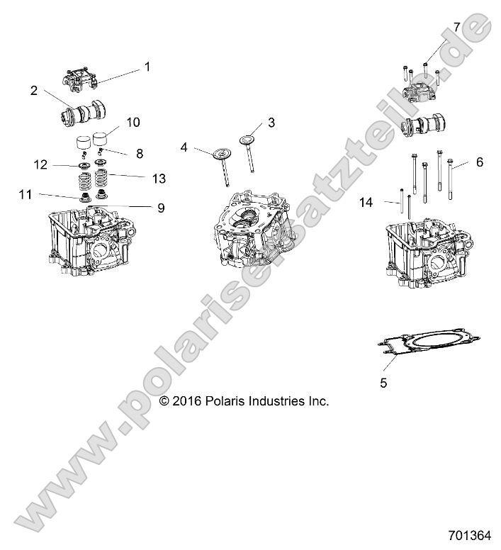 Engine, Cylinder Head, Cams and Valves