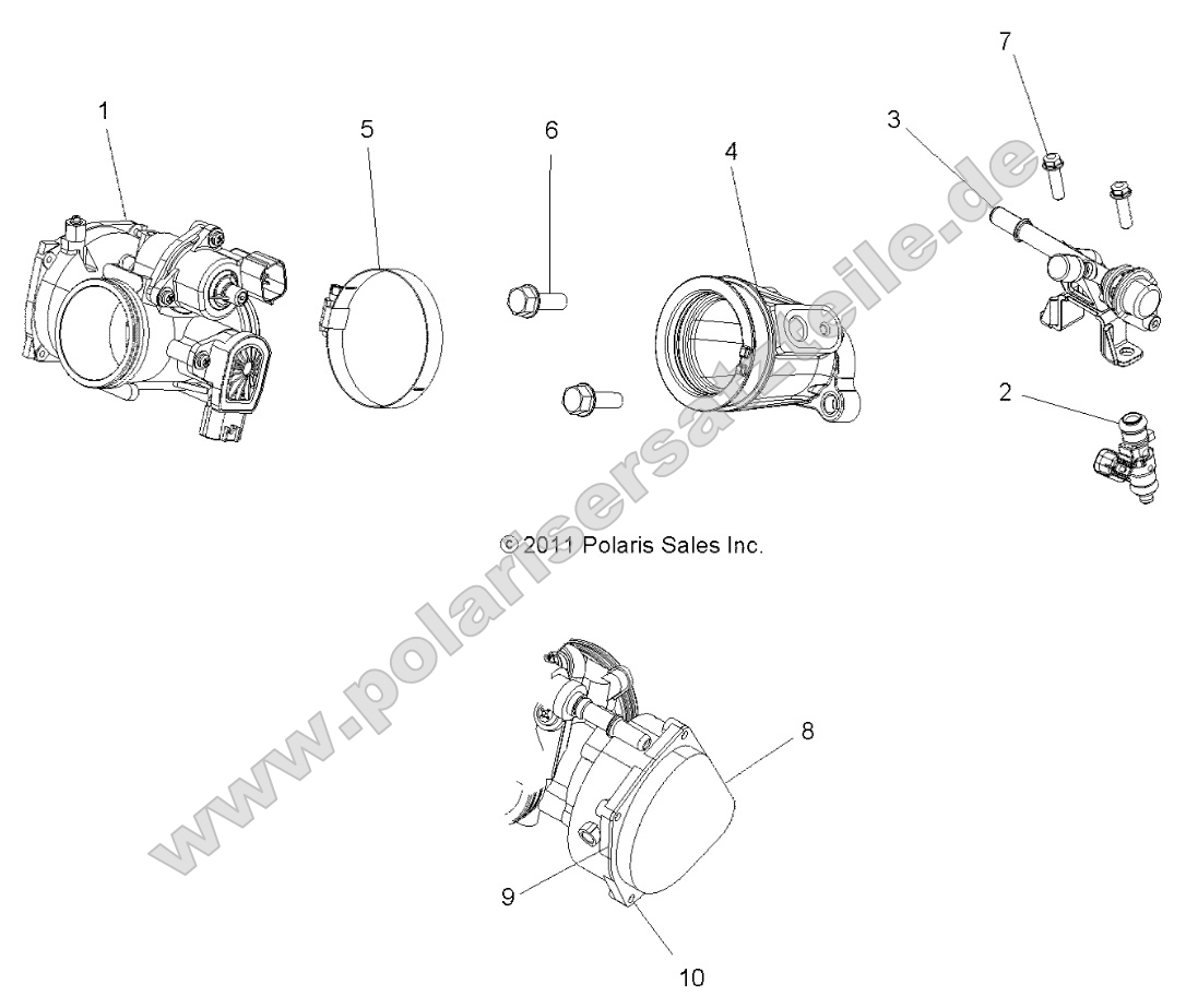 Engine, Throttle Body and Fuel Rail Engine, Throttle Body and Fuel Rail