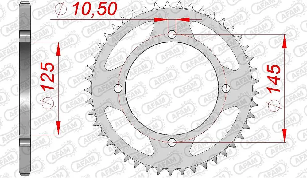AFAM Kettensatz Stahl 520 XRR2-G 15x47 - Yamaha TTR 600 E 2002-04