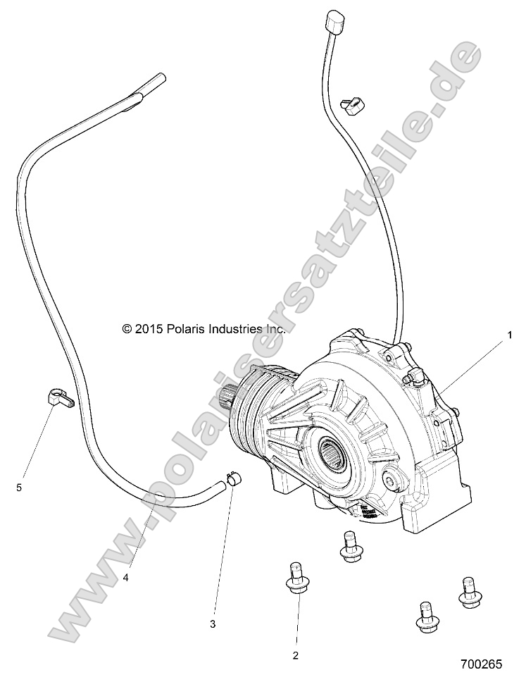 Drive Train, Front Gearcase Mounting Drive Train, Front Gearcase Mounting