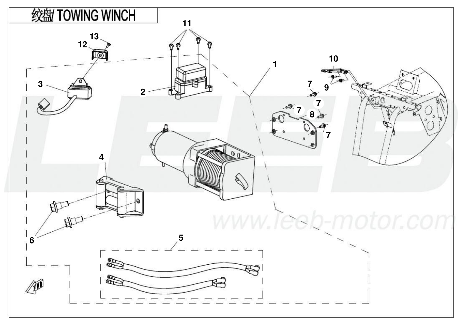 F15-2-B TOWING WINCH(NOVA) F15-2-B TOWING WINCH(NOVA)