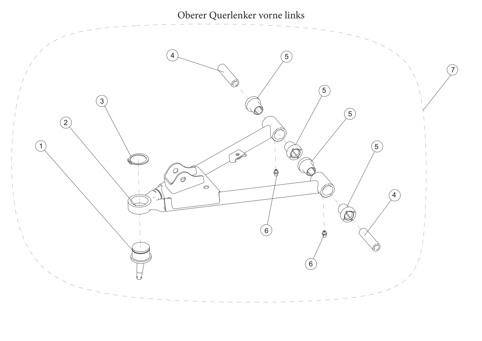 Oberer Querlenker vorne links
