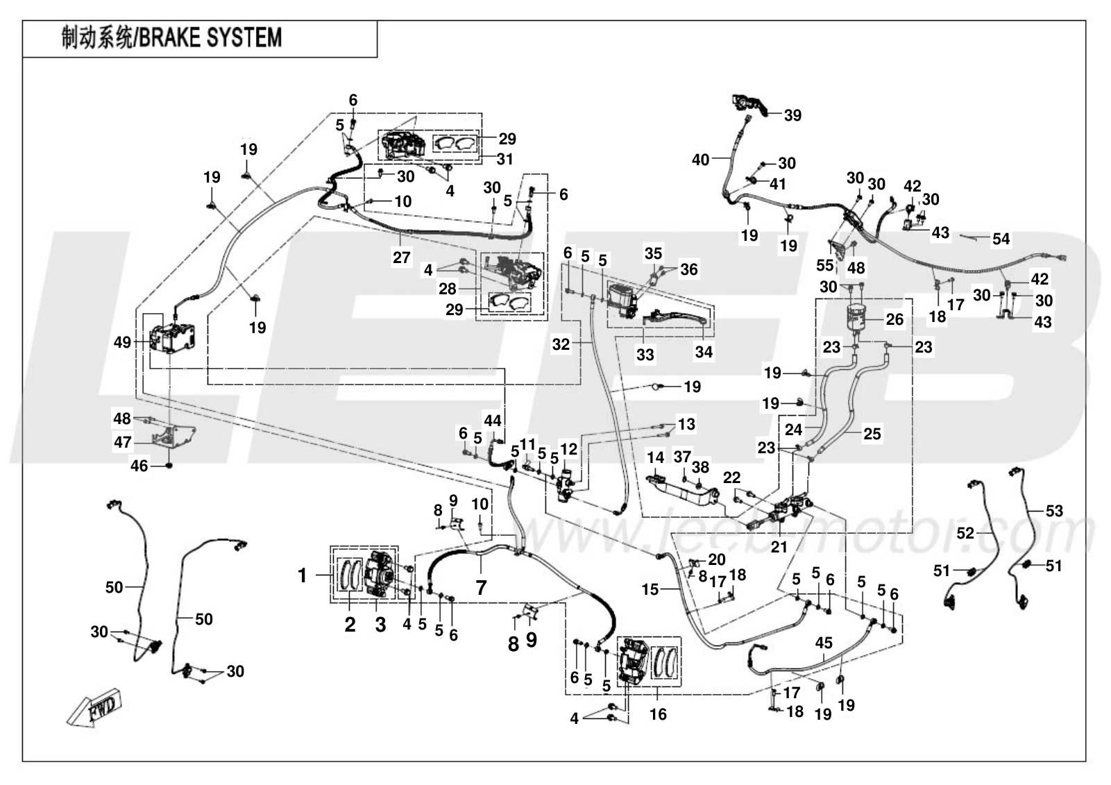 F08-B BRAKE SYSTEM-RH(ABS)