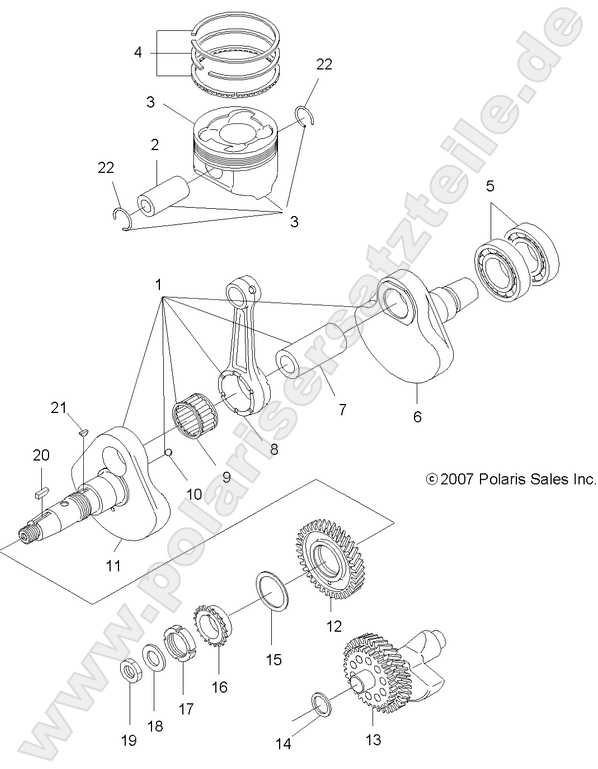 ENGINE, CRANKSHAFT and PISTON ENGINE, CRANKSHAFT and PISTON