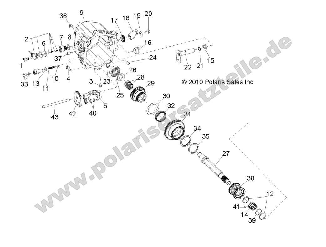 DRIVE TRAIN, MAIN GEARCASE INTERNALS 2 DRIVE TRAIN, MAIN GEARCASE INTERNALS 2