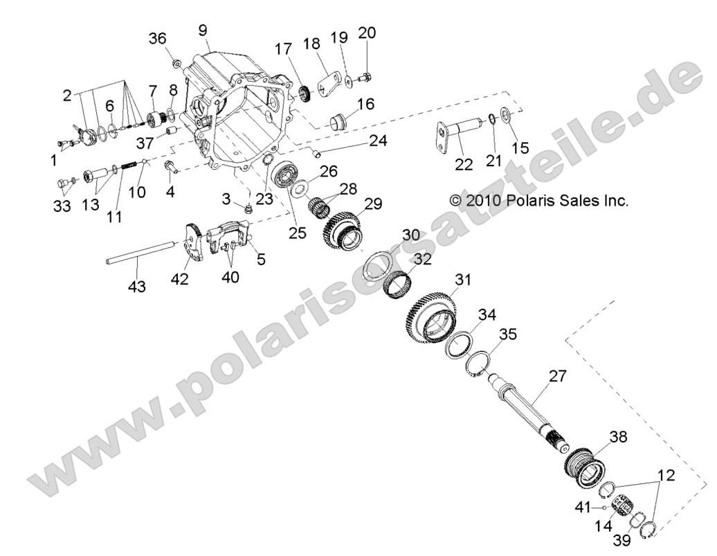 DRIVE TRAIN, MAIN GEARCASE INTERNALS 2 DRIVE TRAIN, MAIN GEARCASE INTERNALS 2