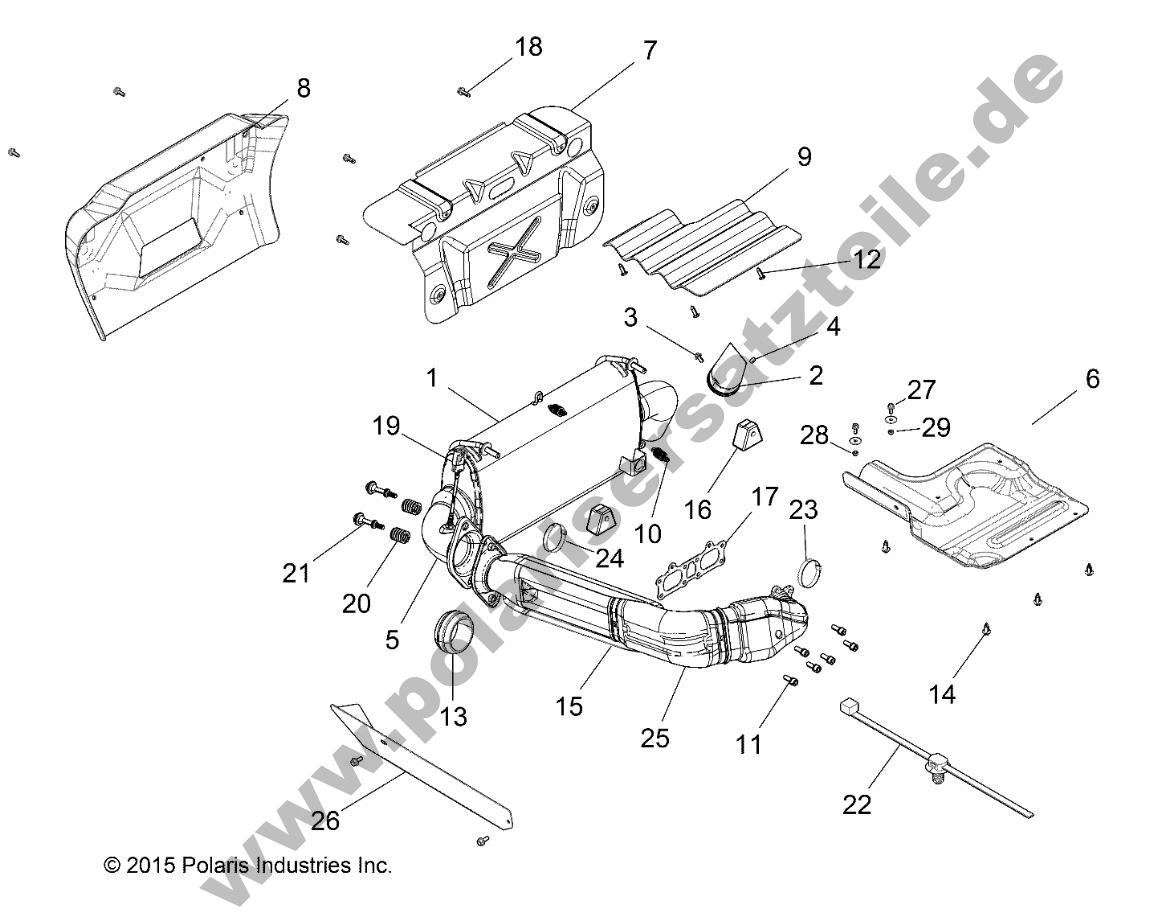 ENGINE, EXHAUST SYSTEM ENGINE, EXHAUST SYSTEM
