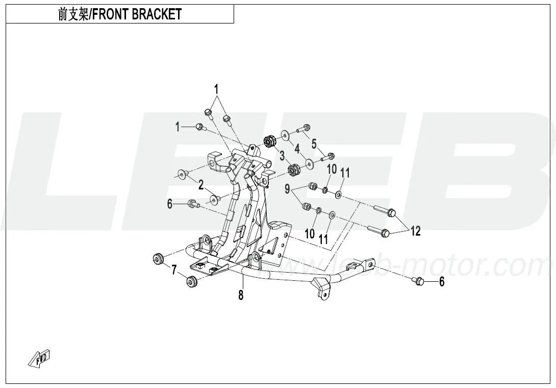 Vordere Halterung Vordere Halterung