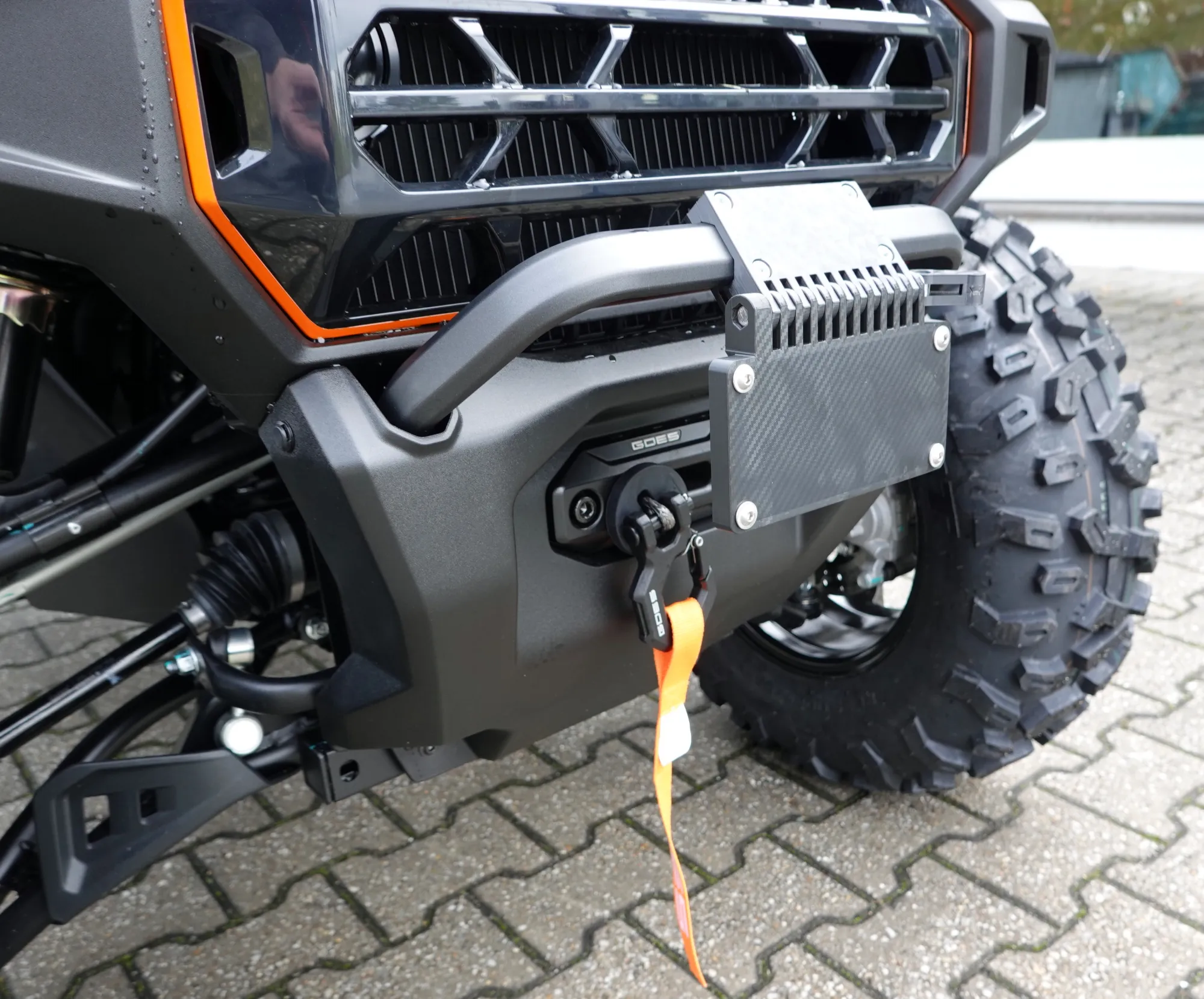 TMP Kennzeichenhalter vorne / Nummernschildhalterung klappbar - GOES Terrox 1000 Touring 2025-