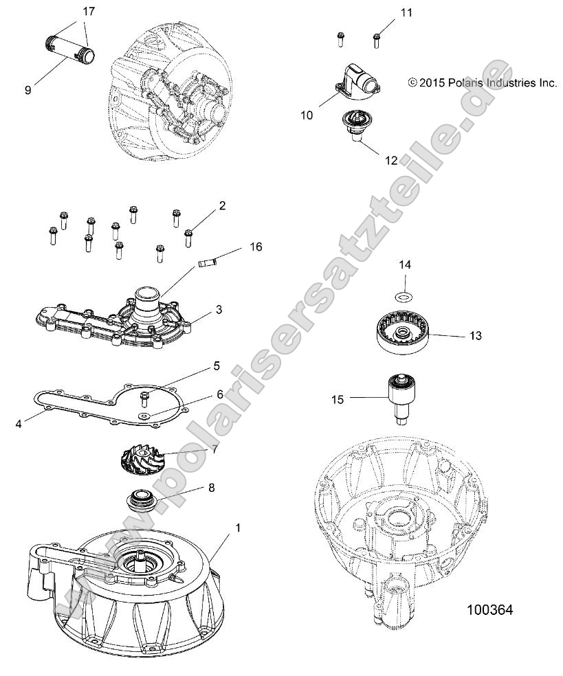 Engine, Cooling System and Water Pump