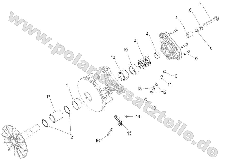 DRIVE TRAIN, PRIMARY CLUTCH DRIVE TRAIN, PRIMARY CLUTCH